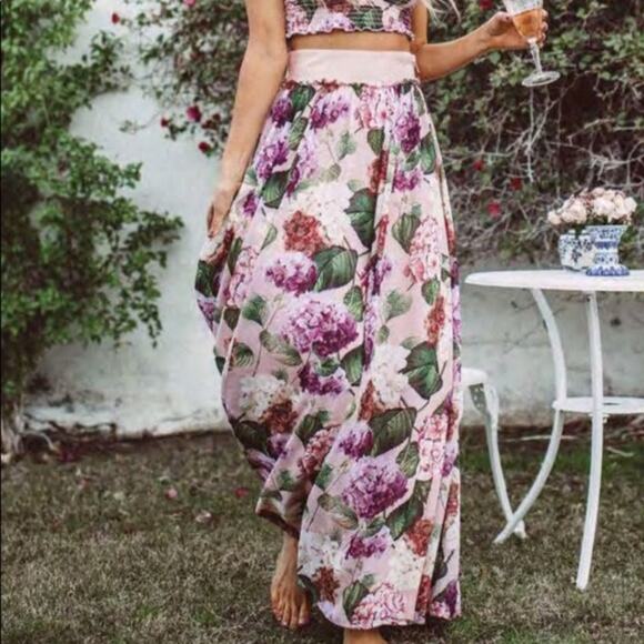 Show Me Your Mumu Misty Honey Bunches Floral Pattern Maxi Skirt Size XS - Picture 1 of 7